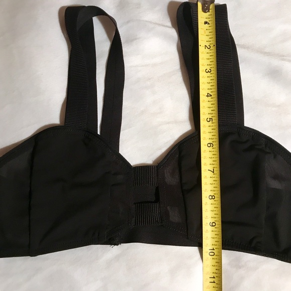 BEACH RIOT SLATE BLACK MESH BIKINI TOP - Picture 8 of 8